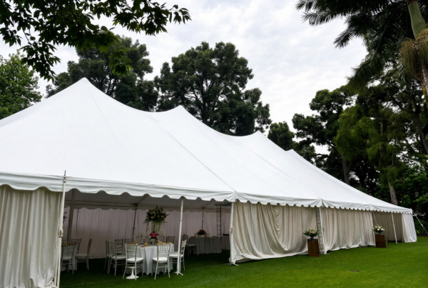 Carpas blancas normales 12 x 9 m.