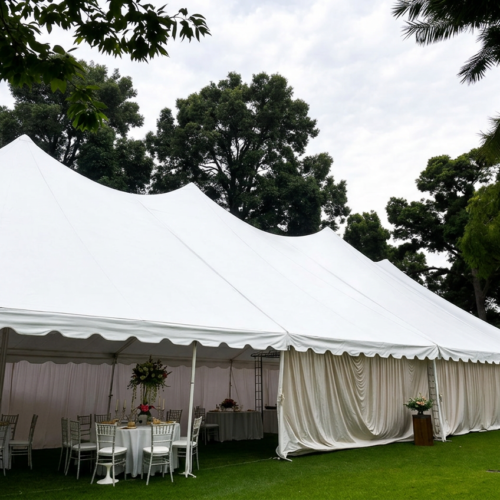 Carpas blancas normales 12 x 9 m.